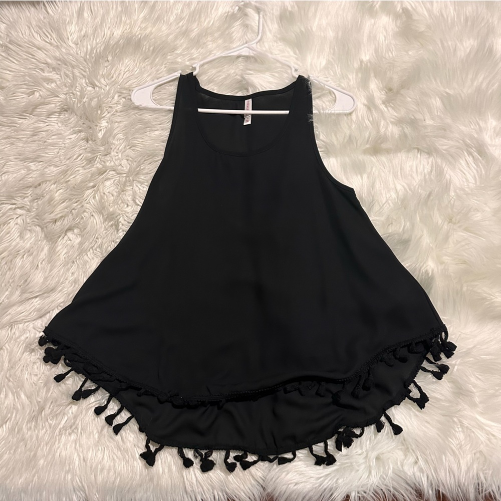 Black Blouse with no sleeve